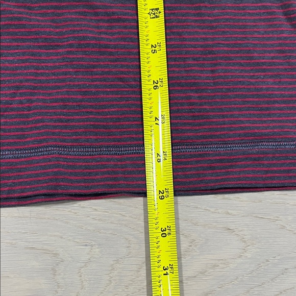 Lululemon Men's Red Striped Shirt - Picture 4 of 8